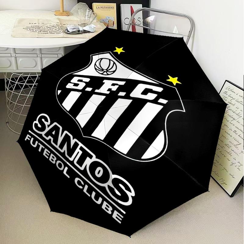 1PC Powerful Football Crest Design Printed Umbrella Folding umbrella, automatic umbrella 8-Frame for Travel, camping Fan gifts Christmas Gifts