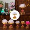 220V Buddhist Lamp LED Night Light Buddha Music Machine Lotus Flower Lamp  Temple