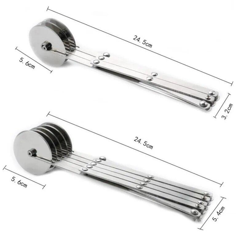 Инструменты для выпечки торта для пиццы, ножи для пиццы, многофункциональные гибкие колеса из нержавеющей стали 3/5/7, тестоделитель, роликовый кухонный резак