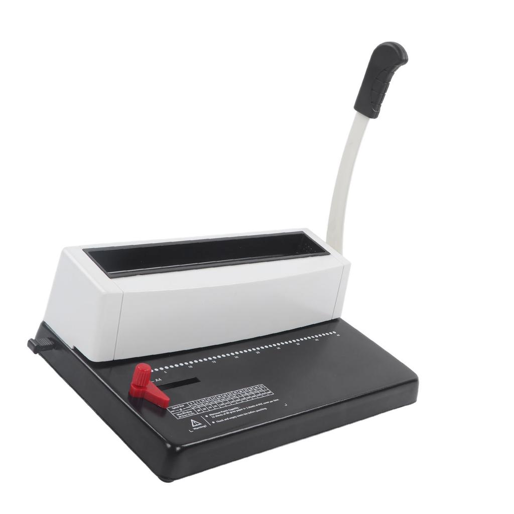 Машина для переплета спиральной катушки с гуманизированной ручкой, круглое отверстие, проволочная переплетная машина для формата Letter