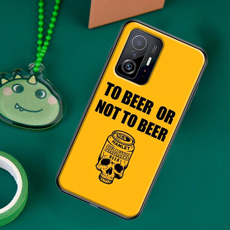 Beer Alcohol Case For POCO F5 X5 X3 Pro X4 F4 GT F3 M5s C40 Cover For Xiaomi 13 12 Lite 11T 12T Pro 12X