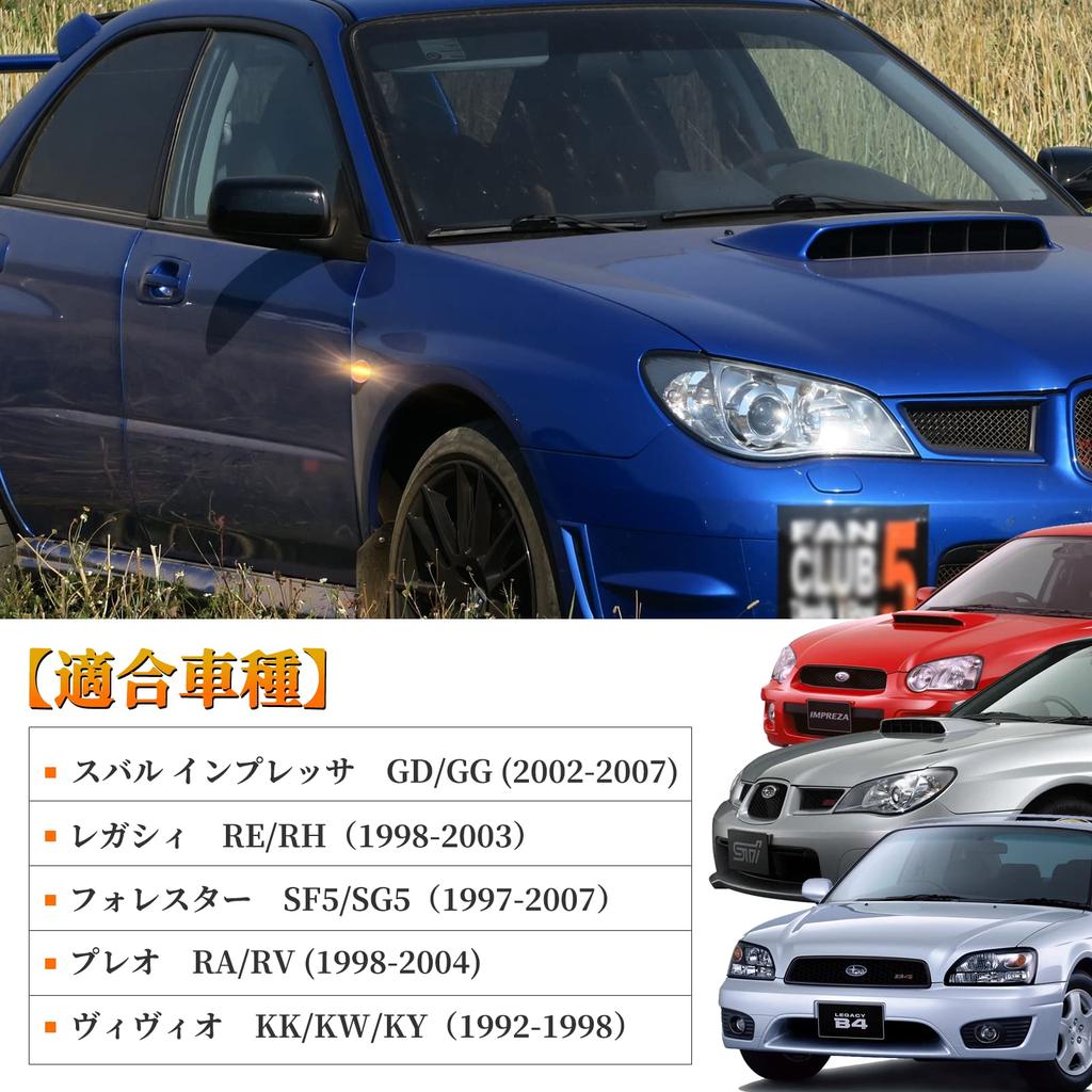 POPMOTORZ Subaru Flowing Side Marker Lamp Legacy BE BH Filester SF5 SG5 Preo RA