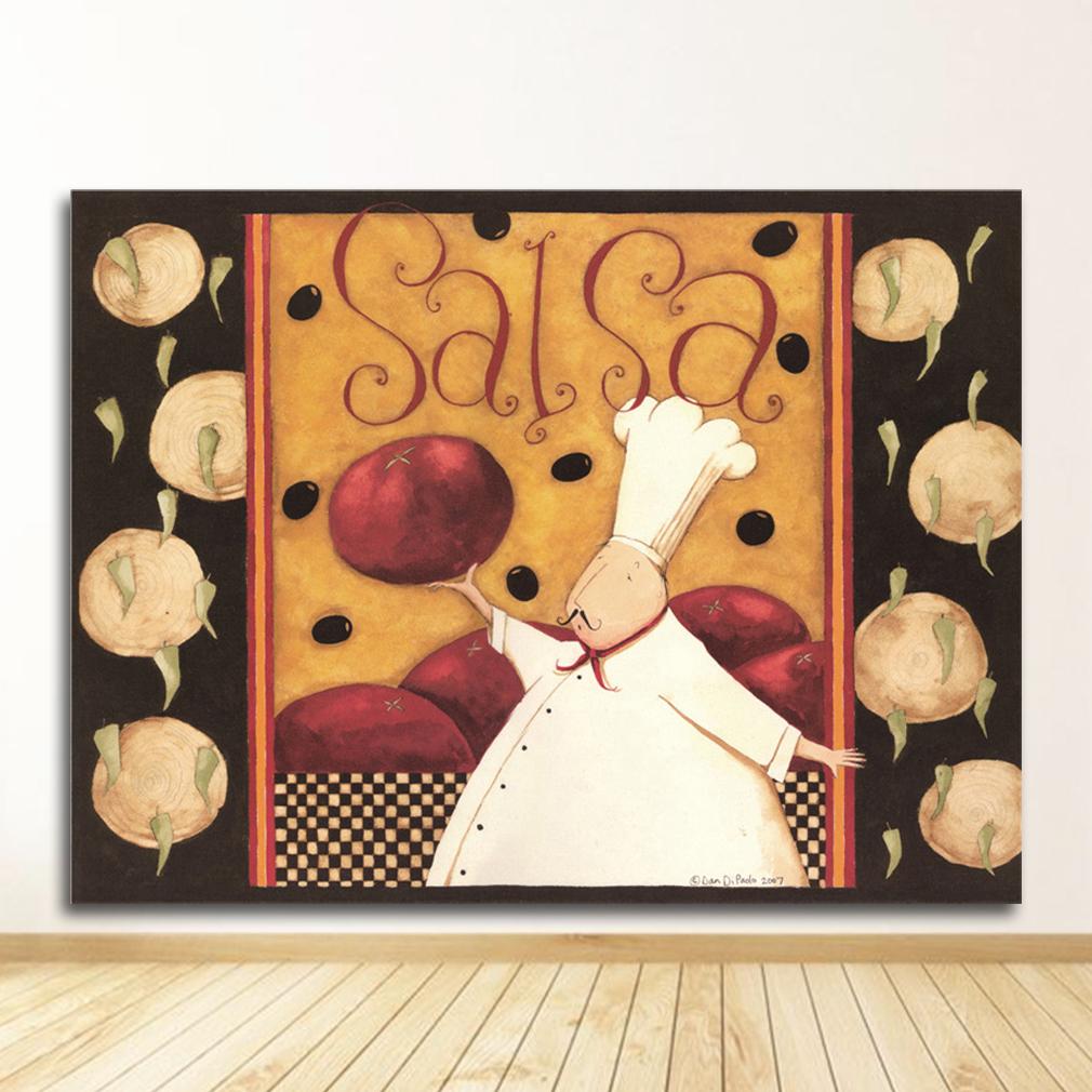 Кофейня холст украшение дома без рамки мультфильм аниме ресторан живопись пекарня повар плакат кухня настенная живопись печать картина