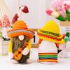 Thanksgiving Festival Doll Hold Plush Doll Faceless Dwarf Gnomes A Guitar Plush Toy Mexico Carnival Party Gnomes