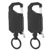 2Pcs Outdoor Heavy Duty Retractable Keychain Heavy Duty Key Chain for Fishing Rod Keys Work