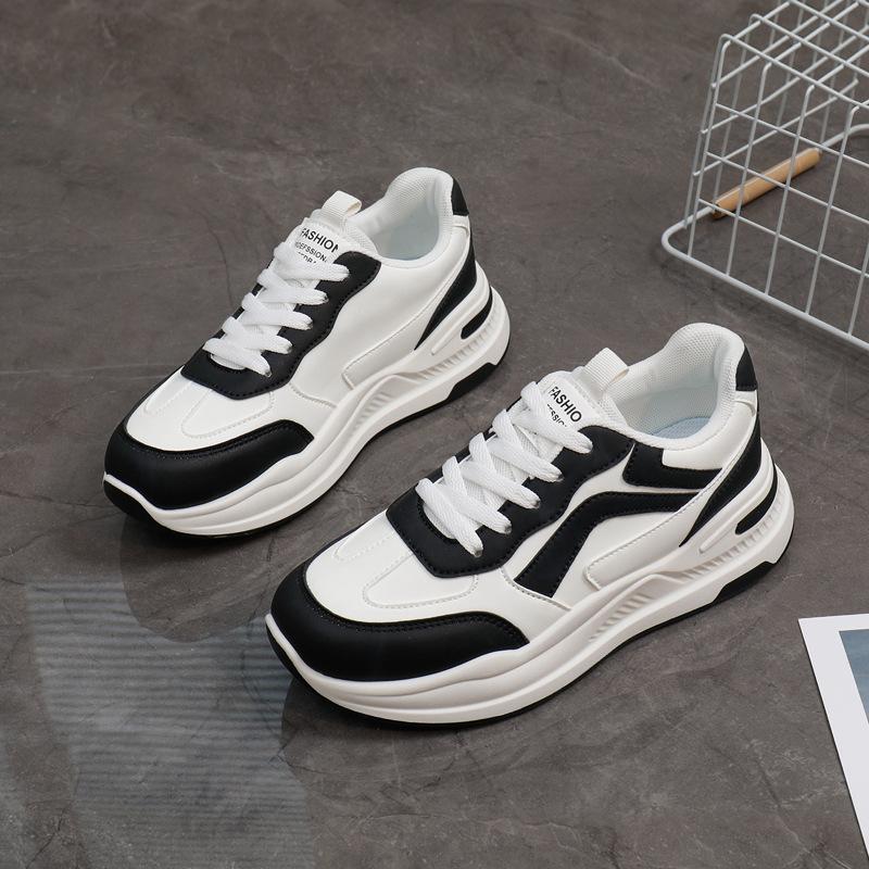 Ins корейская версия новой обуви для папы для девочек 2025 весна студент бег спортивная толстая подошва высота повседневная уличная съемка K907