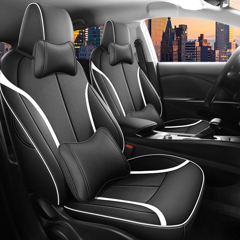 Weilan 6 Perforated Leather Car Seat Cushion - Universal Fit, New Model, Four Seasons Use