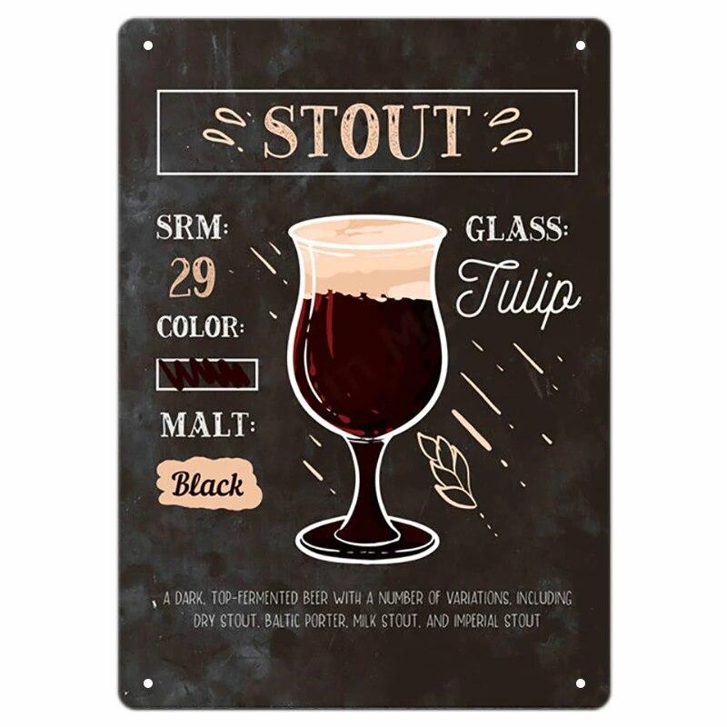 Vintage Bloody Mary Poster Tin Sign Retro Whiskey Sour Cocktail Metal Plaque Tiki Bar Pub Kitchen Home Decor