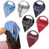 A Retro Scarf Net Red New Headband Fabric Women's Triangle Headband Breathable Headband Elastic Triangle Scarf Headband