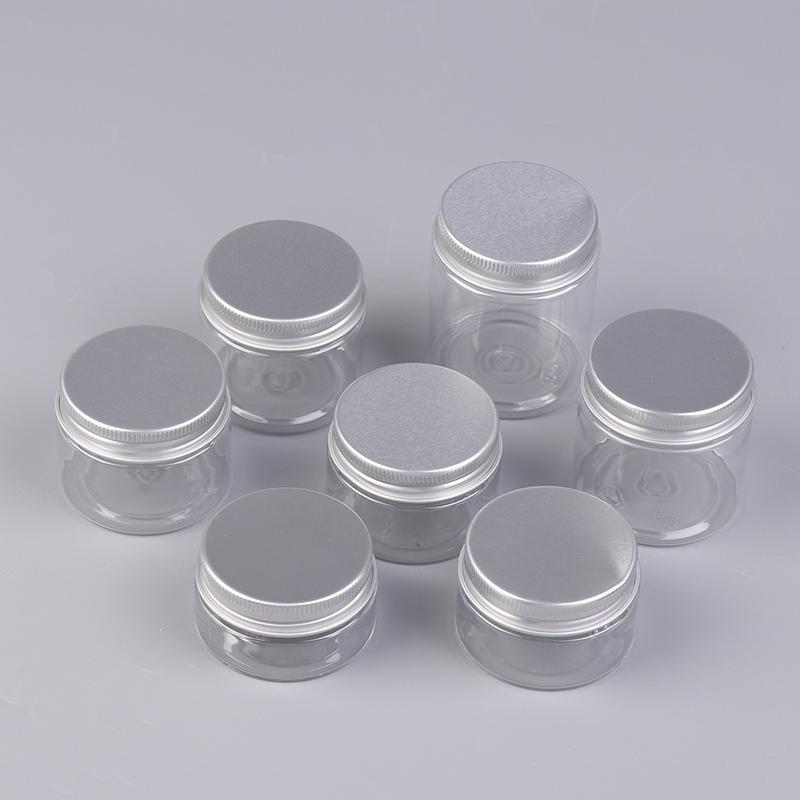 Empty Plastic Cosmetic Makeup Jar Pots Transparent Sample Bottles Eyeshadow Cream Lip Balm Container
