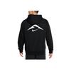 Nike Логотип Свободный крой Толстовка с капюшоном и длинным рукавом Мужские топы Черный HJ3571-010
