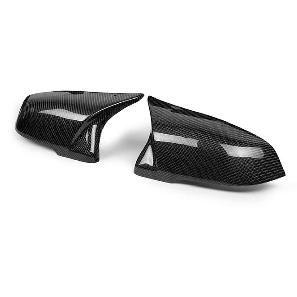 2 Pieces Rearview Mirror Cover Cap Carbon Black for BMW Series 1 2 3 4 X M 220i 328i 420i F20 F21 F22 F23 F30 F32 F33 F36 X1