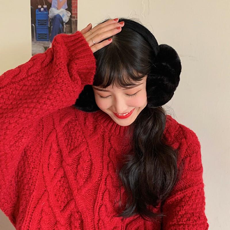 Зимние наушники, сумки для ушей, подвесные сумки для ушей, наушники, наушники, плюшевое тепло для женщин, корейская версия для студенток, осень и зима