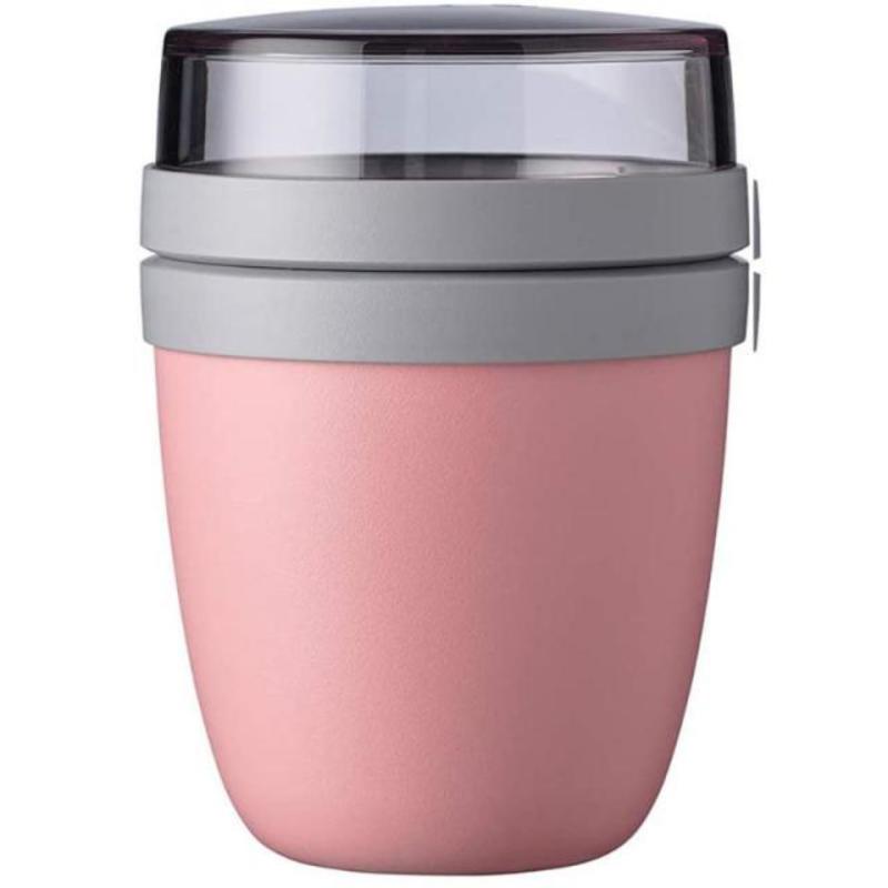 Funny Cup Creative Portable Portable Bowl Transservation Box DINNER BOX COMPLETE CONSERVATION BOX | Breakfast Boxes (Pink)