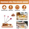Heavy Duty Nutcracker Nut Tweezers Macadamia Opener Peeling Machine 9.8" With Durable Metal Handle For Almonds Hazelnuts
