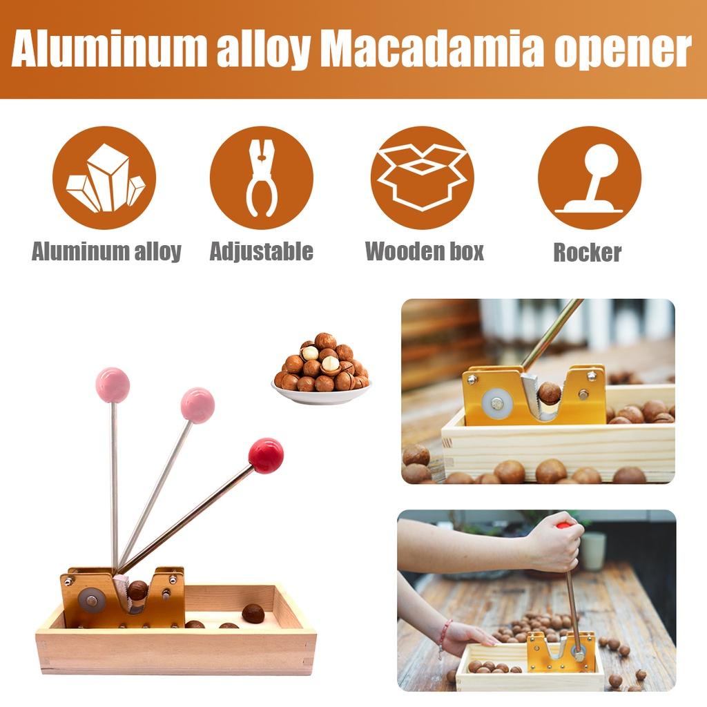 Heavy Duty Nutcracker Nut Tweezers Macadamia Opener Peeling Machine 9.8" With Durable Metal Handle For Almonds Hazelnuts