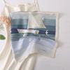 Весенне-летний атласный длинный шарф для женщин, солнцезащитная шаль, модный атласный длинный шарф для красоты, универсальный дорожный шарф