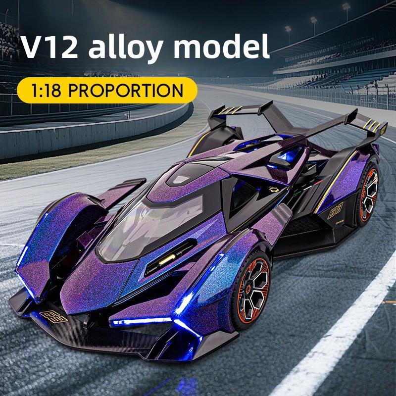 1:18 Баран V12 Сплав Спортивный Автомобиль Модель Украшения Игрушки Подарок Домашний Декор Хобби Коллекция