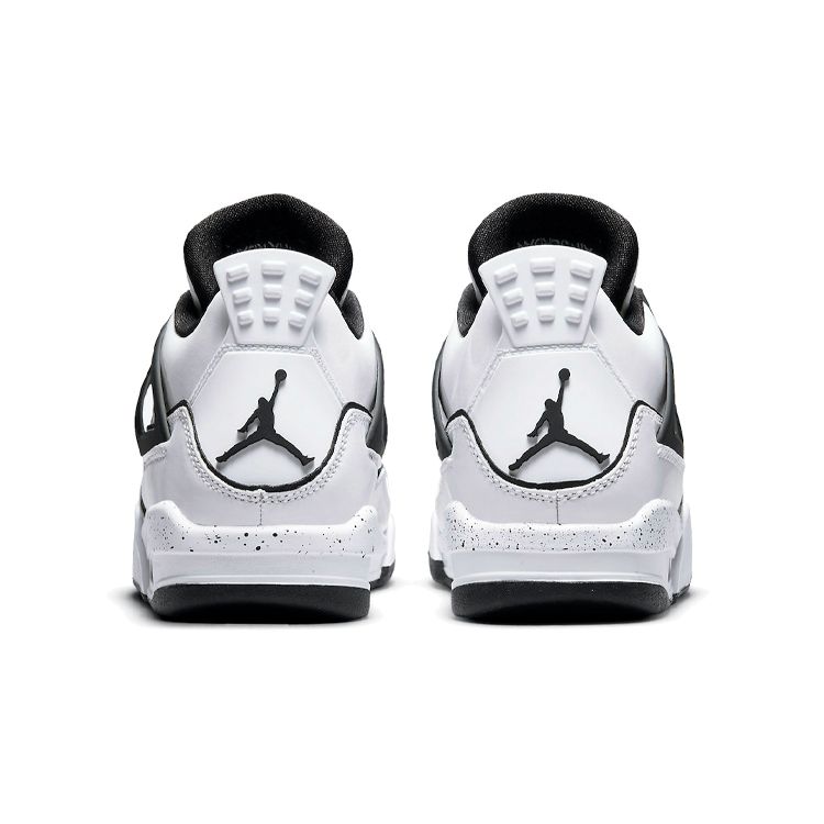Детские кроссовки Air Jordan 4 Retro GS DIY Белый Черный Volt DC4101-100