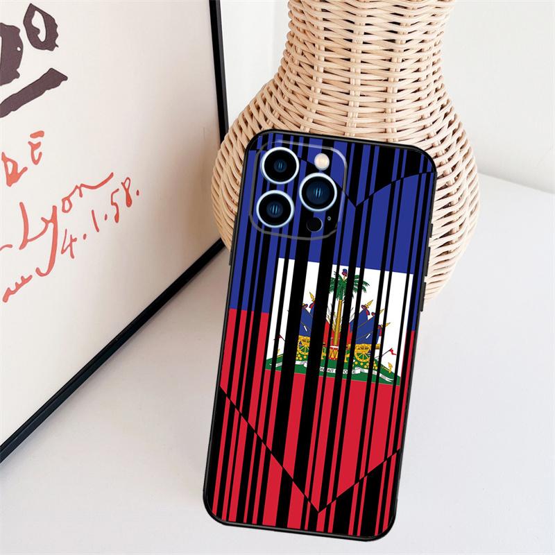 Винтажный чехол для телефона с флагом Гаити для iPhone 16 Pro Max 15 14 13 11 12 17 Pro Max mini 15 16 Plus 16e 17 Air