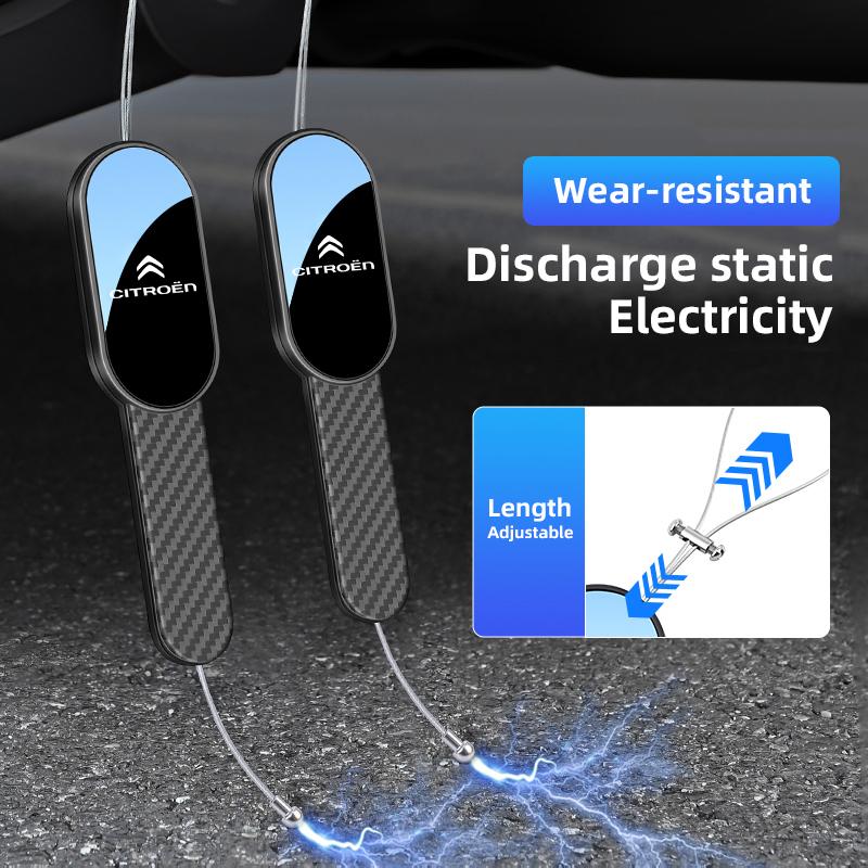YRRKW1 Car Anti-Static Belt Earth Ground Wire Belt For Citroen C4 Berlingo Picasso Auto Static Elimination Strip Styling Belt keychain