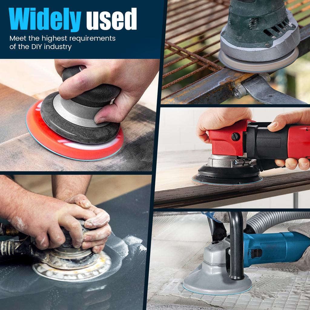 Набор шлифовальных дисков 100 шт. 5" 125 мм 8 отверстий на липучке Шлифовальные листы 60-320 зернистости Шлифовальный диск с защитой от забивания для дерева, металла, стекла