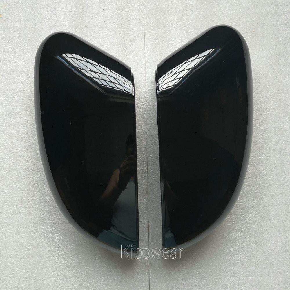 Чехлы на боковые зеркала для Ford Focus MK3 MK2 2012 2014 2015 2016 2017 2018 (Черный глянцевый)