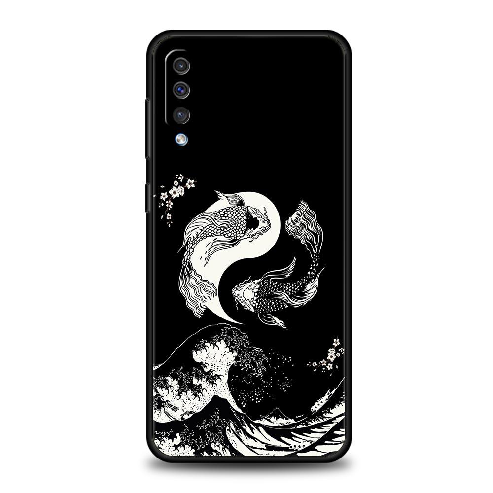 Золотой чехол Great Wave Kanagawa Surf для телефона Samsung A12 A32 A50 A70 A20E A20S A10 A10S A22 A30 A40 A42 A52 5G A02S A04s