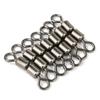Steel 2# 4# 6# 8# 10# Bearing Barrel Double Rolling Heavy Duty Ball Fishing Swivel Connector