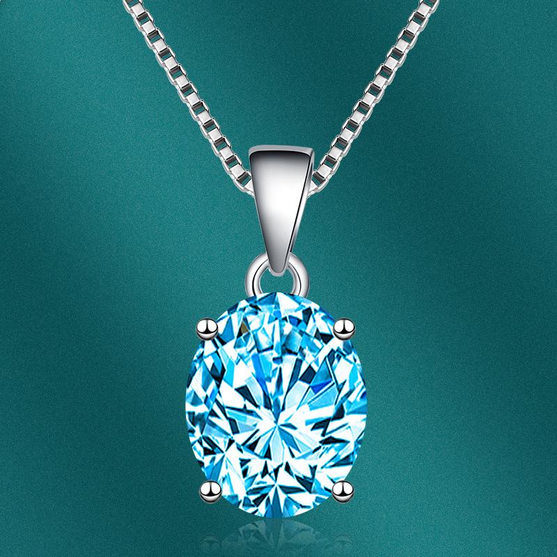 BELLA BOX Овальное ожерелье с подвеской, несколько цветов, модные свадебные украшения для помолвки