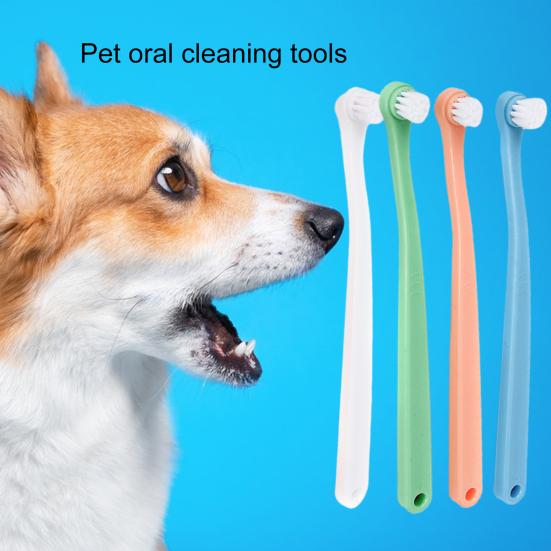 Pet Teeth Cleaning Brush High Density Dental Caring Lightweight Cat Dog Bad Breath Teeth Cleaning Brush Pet Supplies