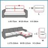 Водонепроницаемый жаккардовый чехол для дивана для гостиной, эластичный L-образный чехол для дивана, регулируемый чехол для дивана, домашний декор, съемный