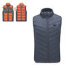 Мужской утепленный жилет-пуховик с USB-электрическим графитовым подогревом, ветрозащитный терможилет для зимнего отдыха на свежем воздухе, пуховый жилет из хлопка