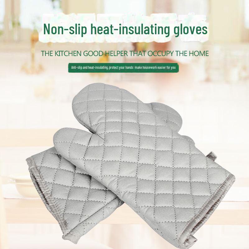 Хлопковые термостойкие нескользящие кухонные прихватки с усиленной изоляцией
