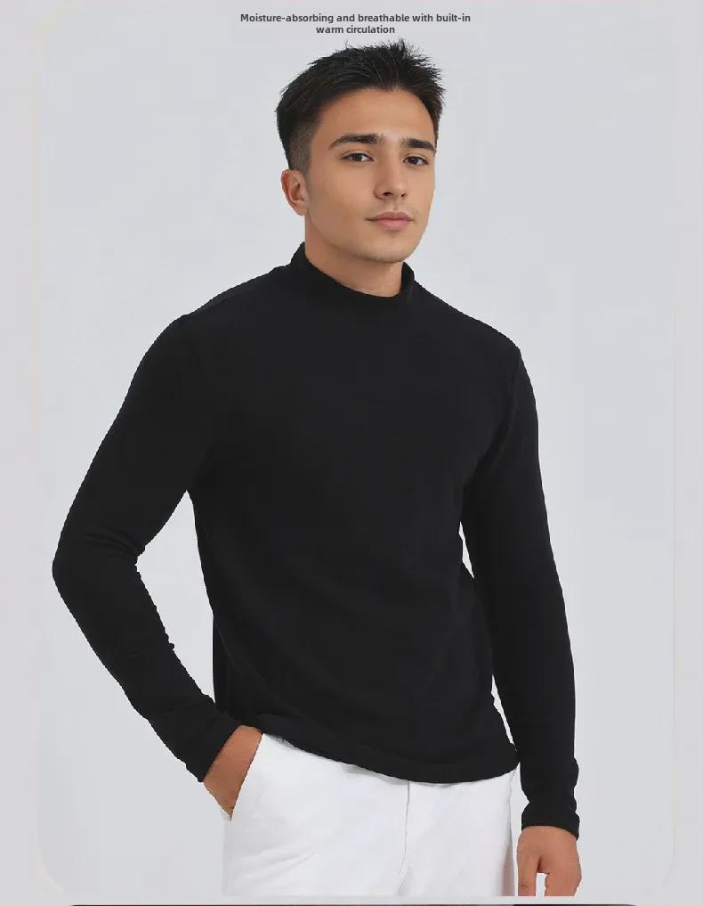 Мужская термобельё из бархата со средней горловиной, с инфракрасным подогревом и гиалуроновой кислотой