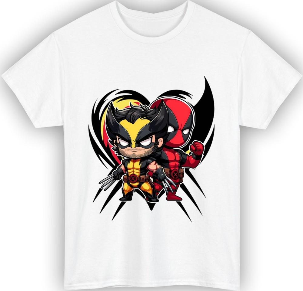 Funny superhero team tshirt chibi comic hero marvel fan birthday gift tee top