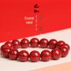Lingxi Cinnabar Crystal Sand Bracelet with Raw Stone