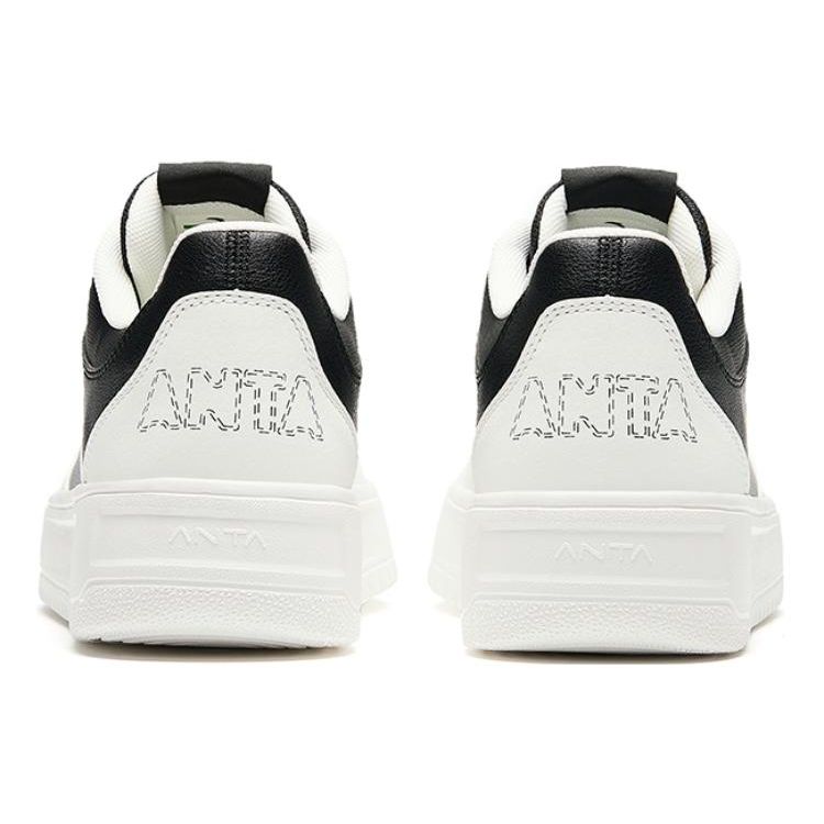 Anta Повседневные универсальные удобные нескользящие прочные низкие кроссовки для скейтбординга мужские кроссовки белые черные 912418001Q-3