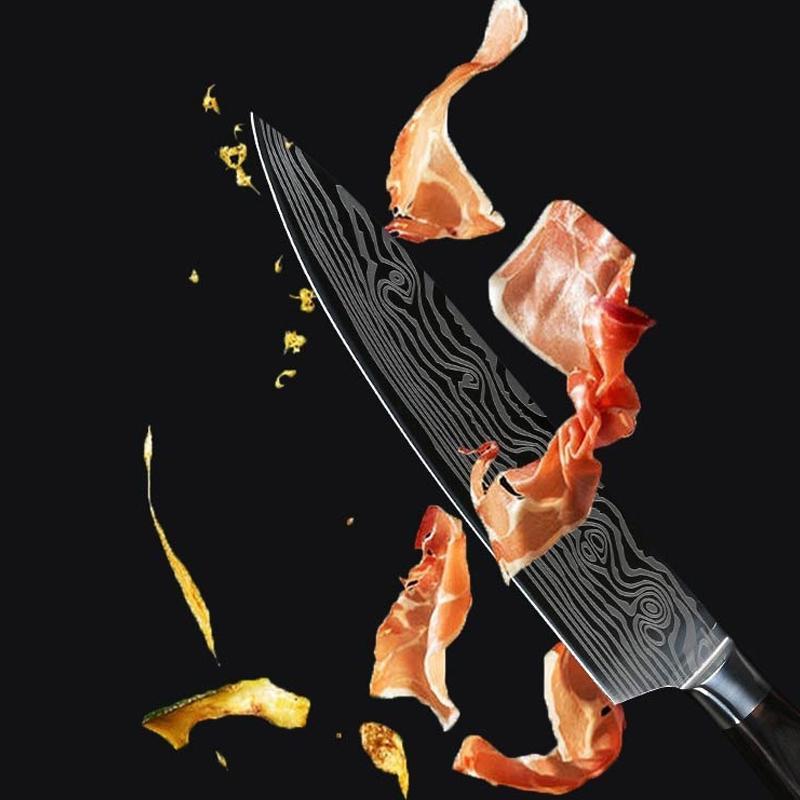 MYVIT TOP Kitchen Knives 8 Inch Damascus Steel Kitchen Knives Professional Japanese Damascus Chopping Knife Chef Knife