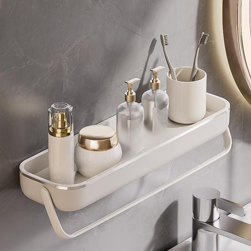 Полка для хранения в ванной комнате, вешалка для полотенец без перфорации, настенная полка для хранения в ванной комнате, полка для хранения в ванной комнате