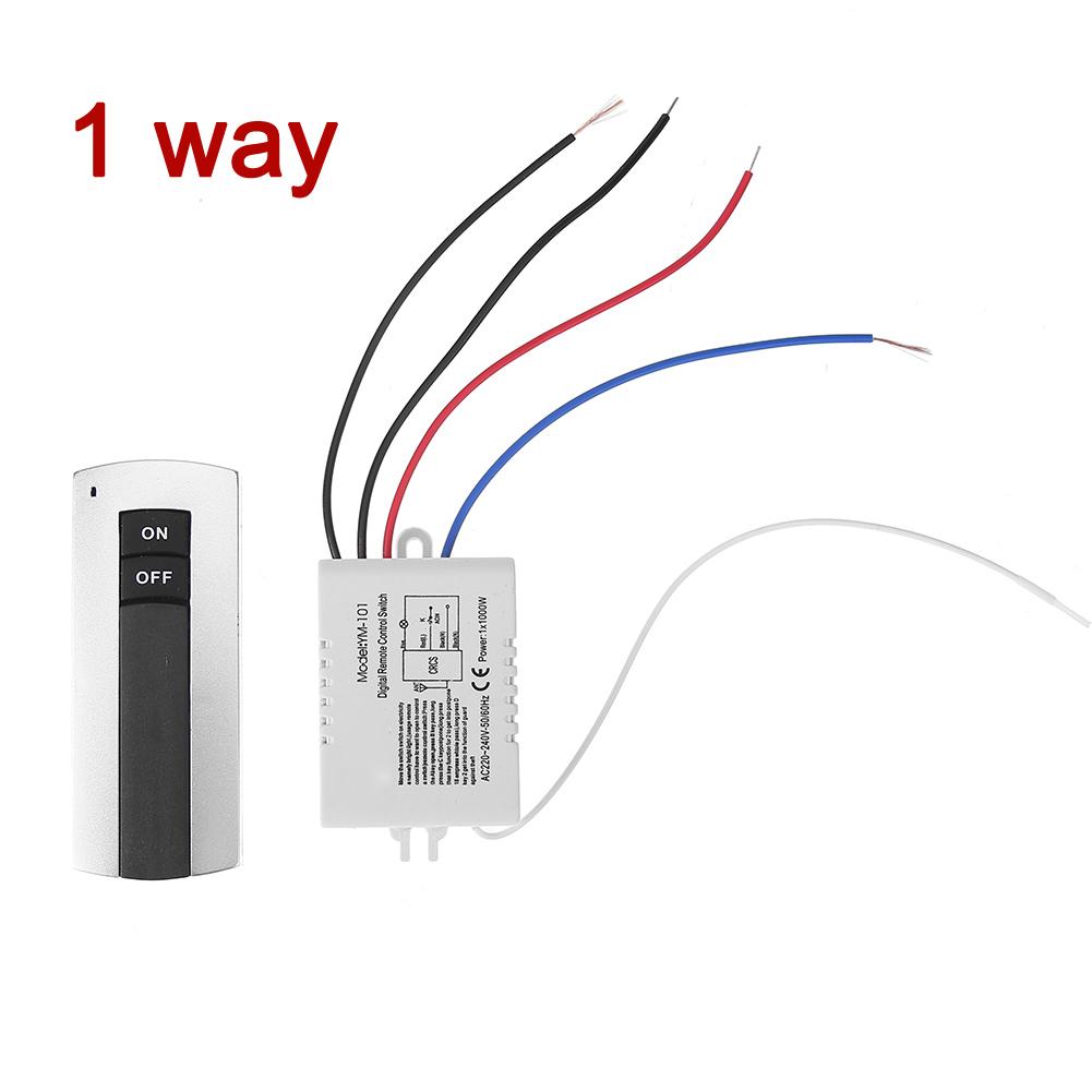 220 В 1000 Вт 1/2/3 канальный беспроводной пульт дистанционного управления ВКЛ/ВЫКЛ 1 2 3-позиционный цифровой пульт дистанционного управления переключатель для освещения