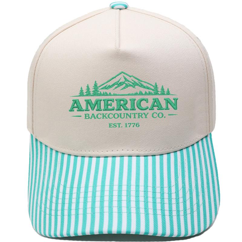 AMERICAN BACKCOUNTRY CO. Truck driver hat embroidery color matching baseball cap men and women casual