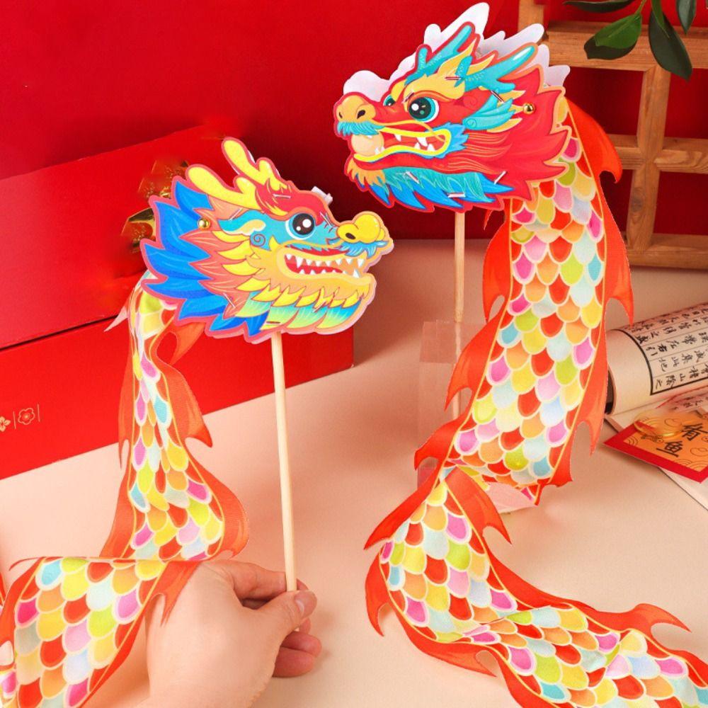 Бумажный Китайский Традиционный Дракон Лампа Трепещущие Светящиеся Фонарики Ручной Фонарик Реквизит для Танцев