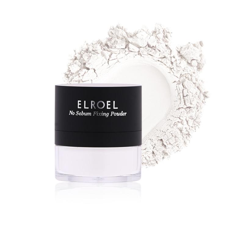 ELROEL Фиксирующая пудра No Sebum – 7,7 г / Против акне, Матовый финиш без блеска, Корейская косметика, K-beauty