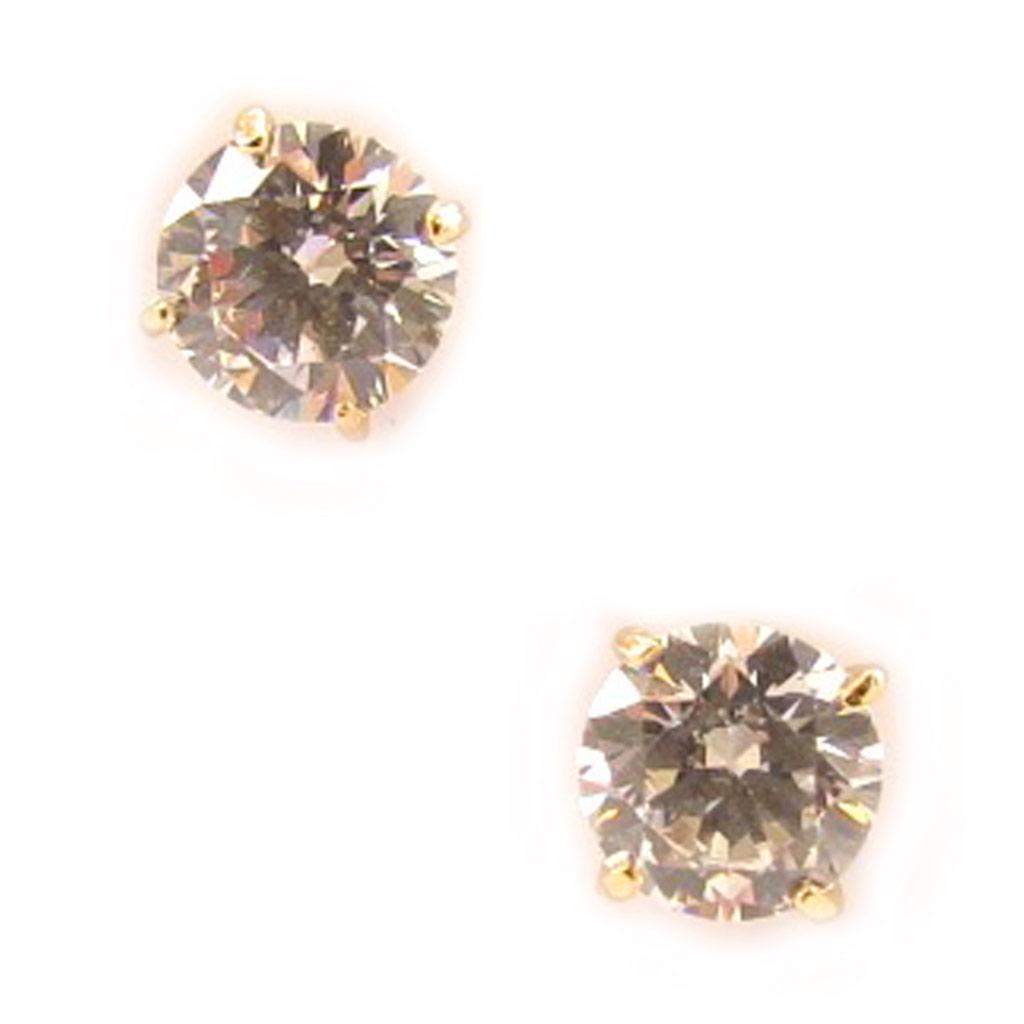 Les Trésors De Lily [L5004] - Серьги Essentiel из белого золота с позолотой - 6 мм