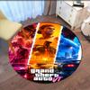 GTA 6 Printed Round Rug Carpet Chair Rug Area Rug Entryway Doormats,for Office Chair Living Room Bedroom Kitchen Room.