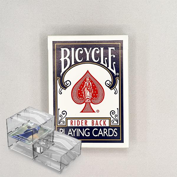 Bicycle Card 808 Rider Bag Blue Transparent Tray Set