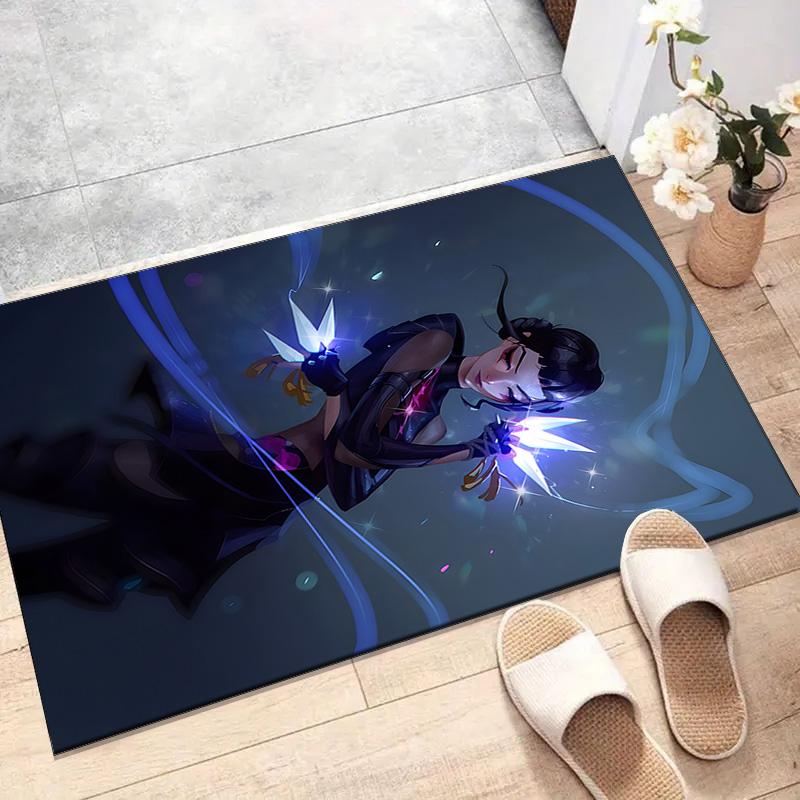 1pc KPop Demon Hunters ZOEY3 Design Printed Area Rug Carpet for Bedroom Living Room Home Decor Rugs Mat Non Slip Mat Rug for Bedside