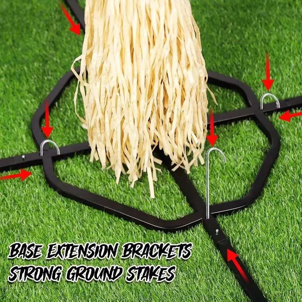 Flying Witch Decorations with Luminous Eyes Halloween Flying Witch on Broom Decor Outdoor Hovering Witch for Garden Yard Lawn