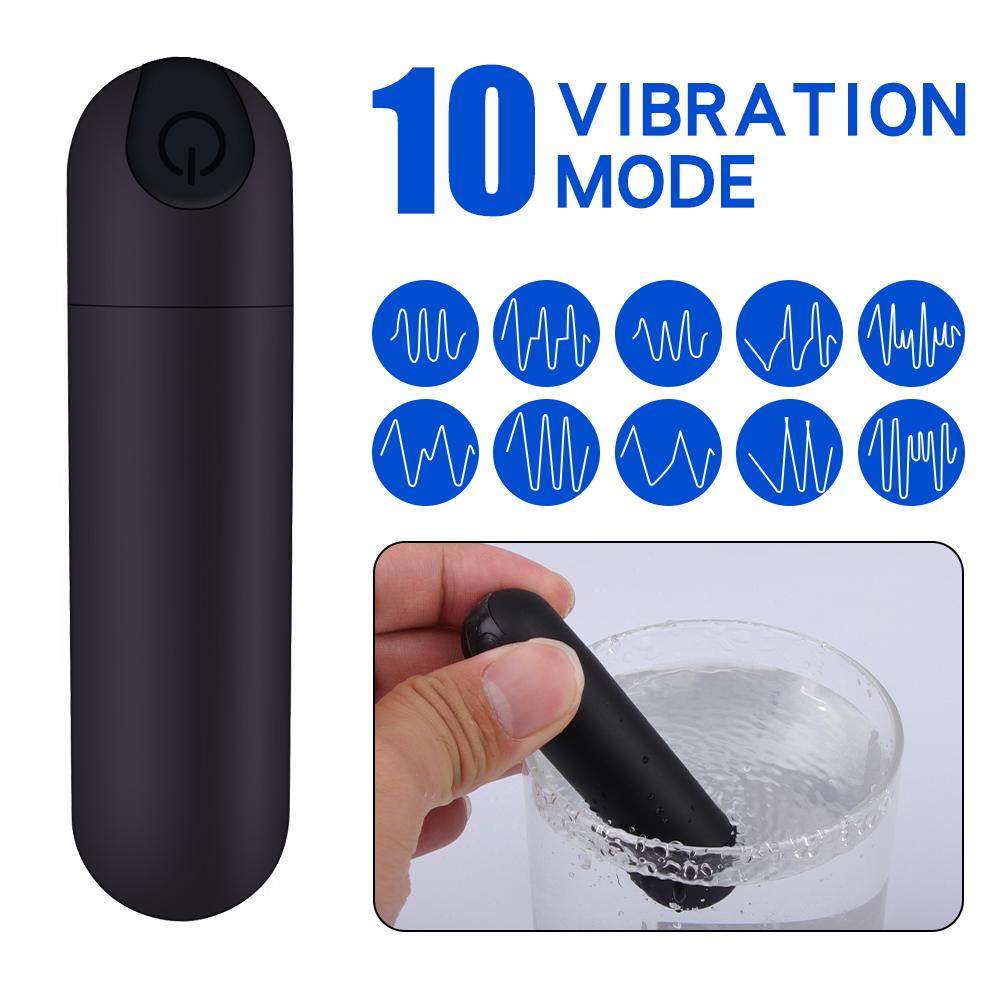 Powerful USB Charge Mini Bullet 10Vibrator Adult Sex Toys Women Clitoral Stimulator Vaginal G Spot Vibrators Erotic Masturbation